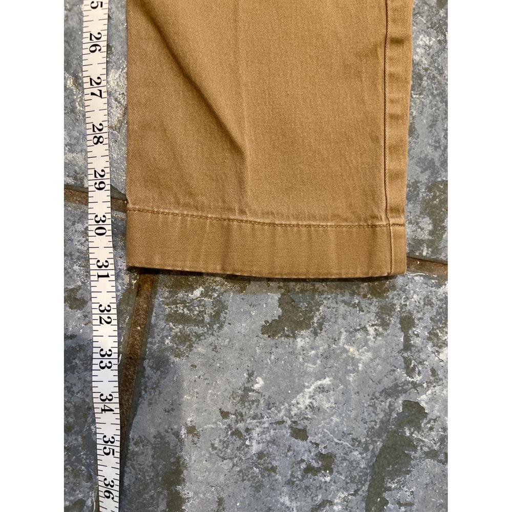 J.Crew Stretch Slim Fit Chino Pants Mens 32x34 Khaki Camel Cotton Blend‎ Casual - Picture 7 of 10